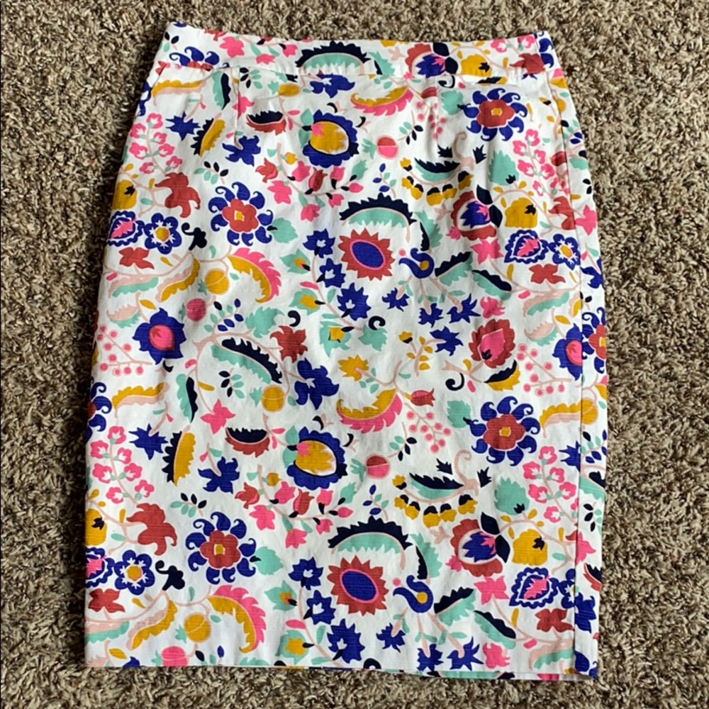 Printed Boden Pencil Skirt